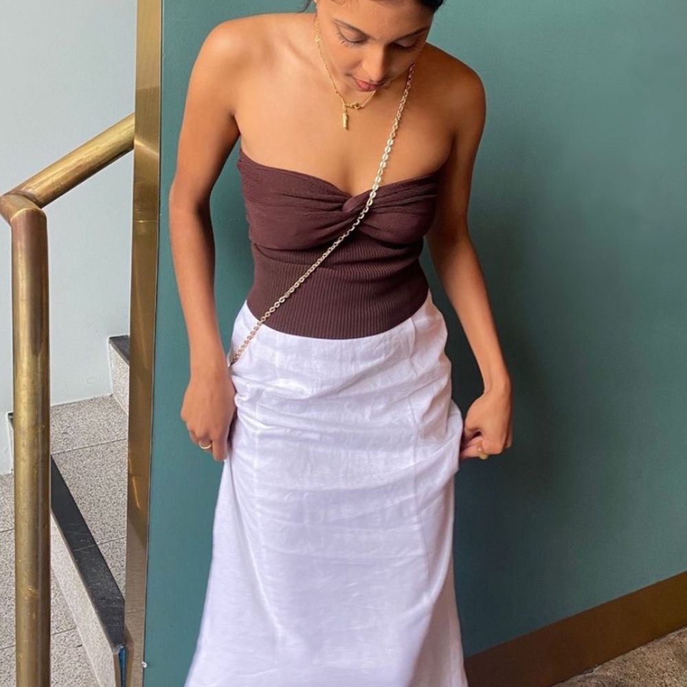 Boho Knit Tube Tops S, L - Picture 3 of 3